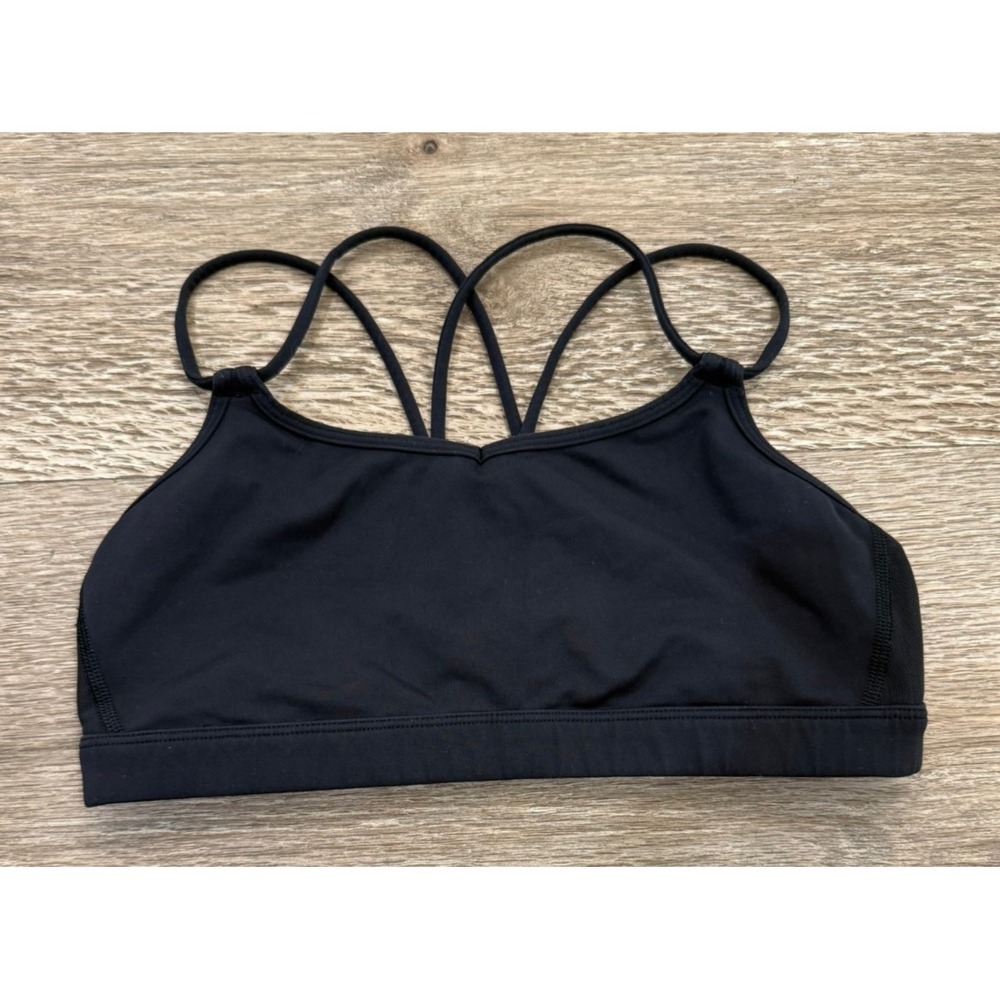 Lululemon Black‎ Strap Detail Back Bralette Size 6